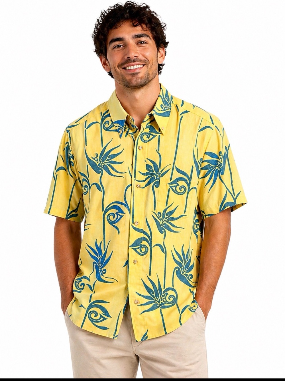Vintage Alfred Shaheen Reyn Spooner Hawaiian Shirt Large